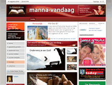 Tablet Screenshot of manna-vandaag.nl